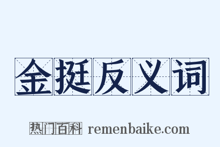 金挺反义词是什么意思的图片